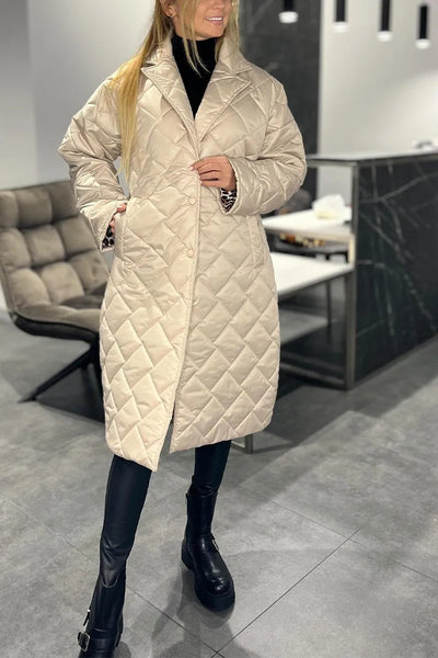 Margaret – Quilted Longline Coat