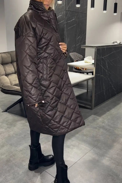 Margaret – Quilted Longline Coat