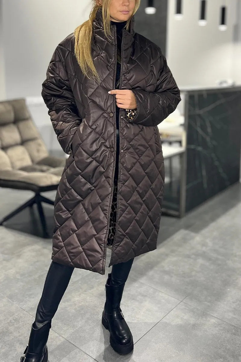 Margaret – Quilted Longline Coat
