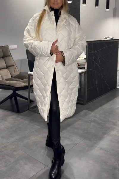 Margaret – Quilted Longline Coat