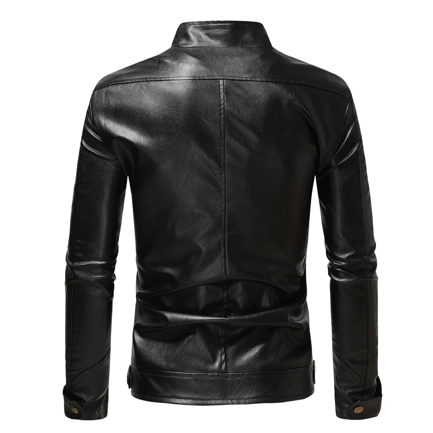 Elegant men's leather jacket