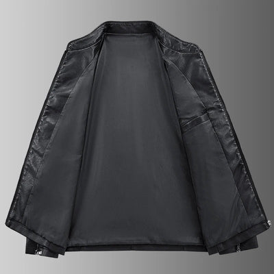Leather motorcycle jacket