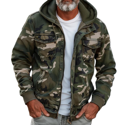 Sami | Jas with stylish camouflage print for a trendy look