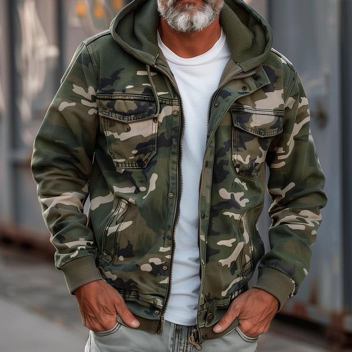 Sami | Jas with stylish camouflage print for a trendy look